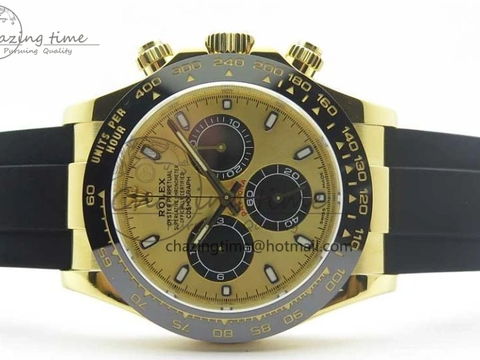 Best AAA Replica Sites YG (Free Black Noob V3 Edition SS Best Strap Strap) Dial Vibrant Daytona YG 116518 904L Plated Extra on 3208 Rubber 1:1 Black SA4130 Case 0117